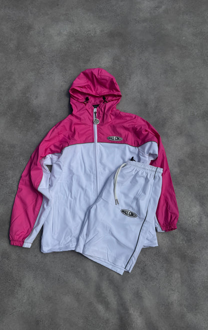 Hybrid Tracksuit Pink/ White