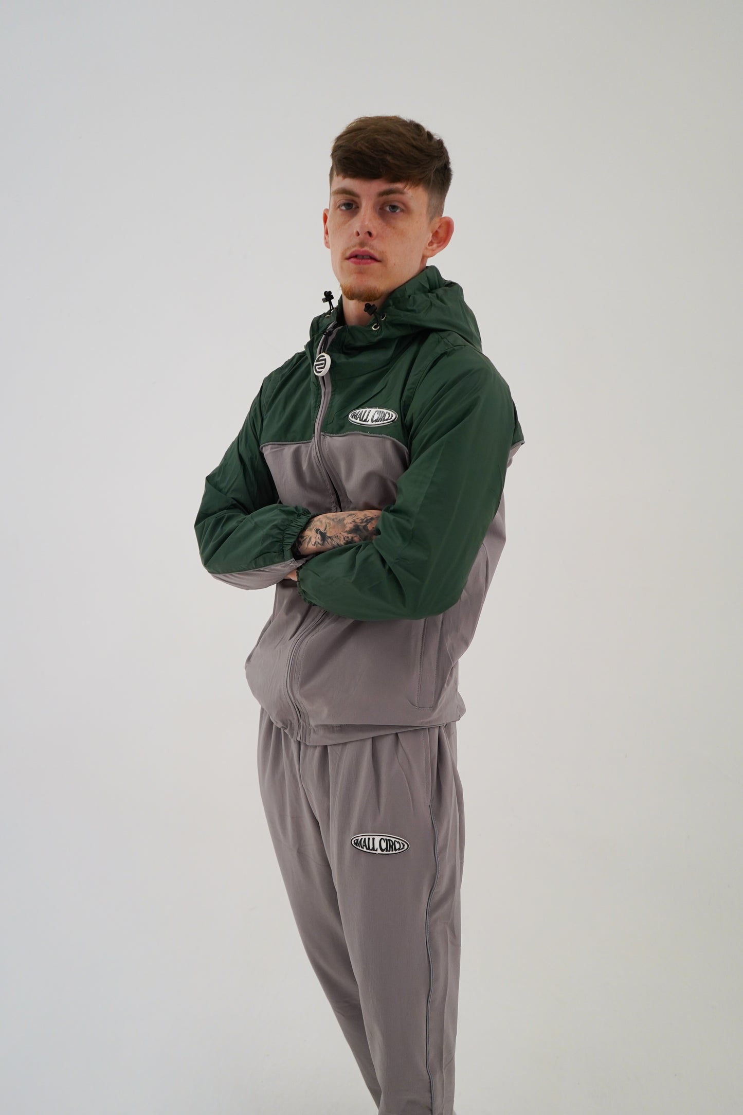 Hybrid Tracksuit Green/ Gray
