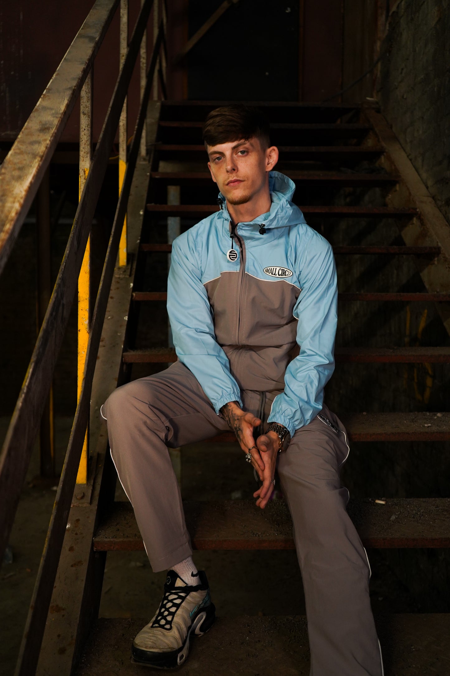 Hybrid Tracksuit Aqua/ Grey