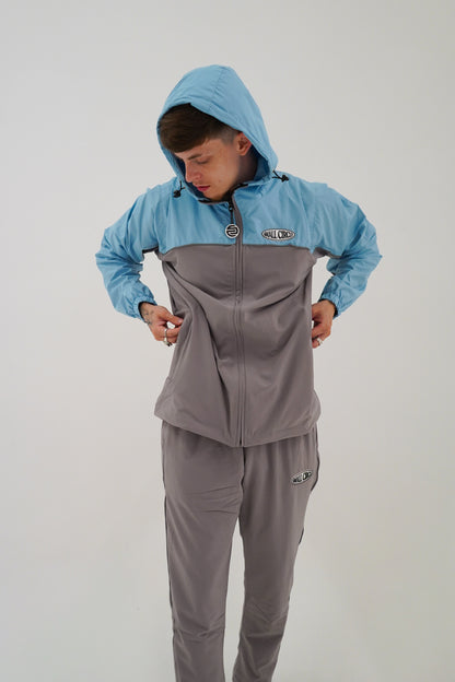 Hybrid Tracksuit Aqua/ Grey