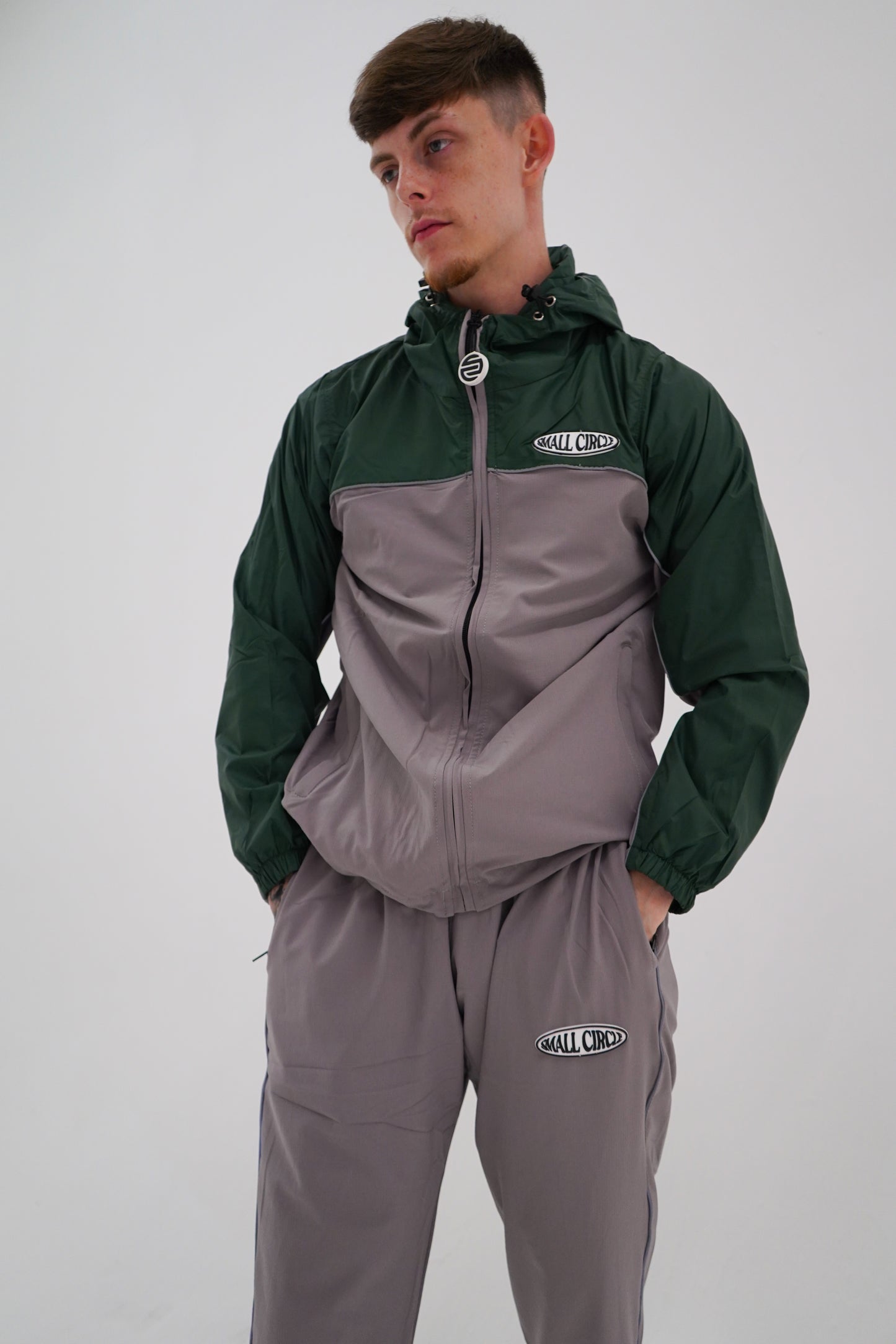 Hybrid Tracksuit Green/ Gray