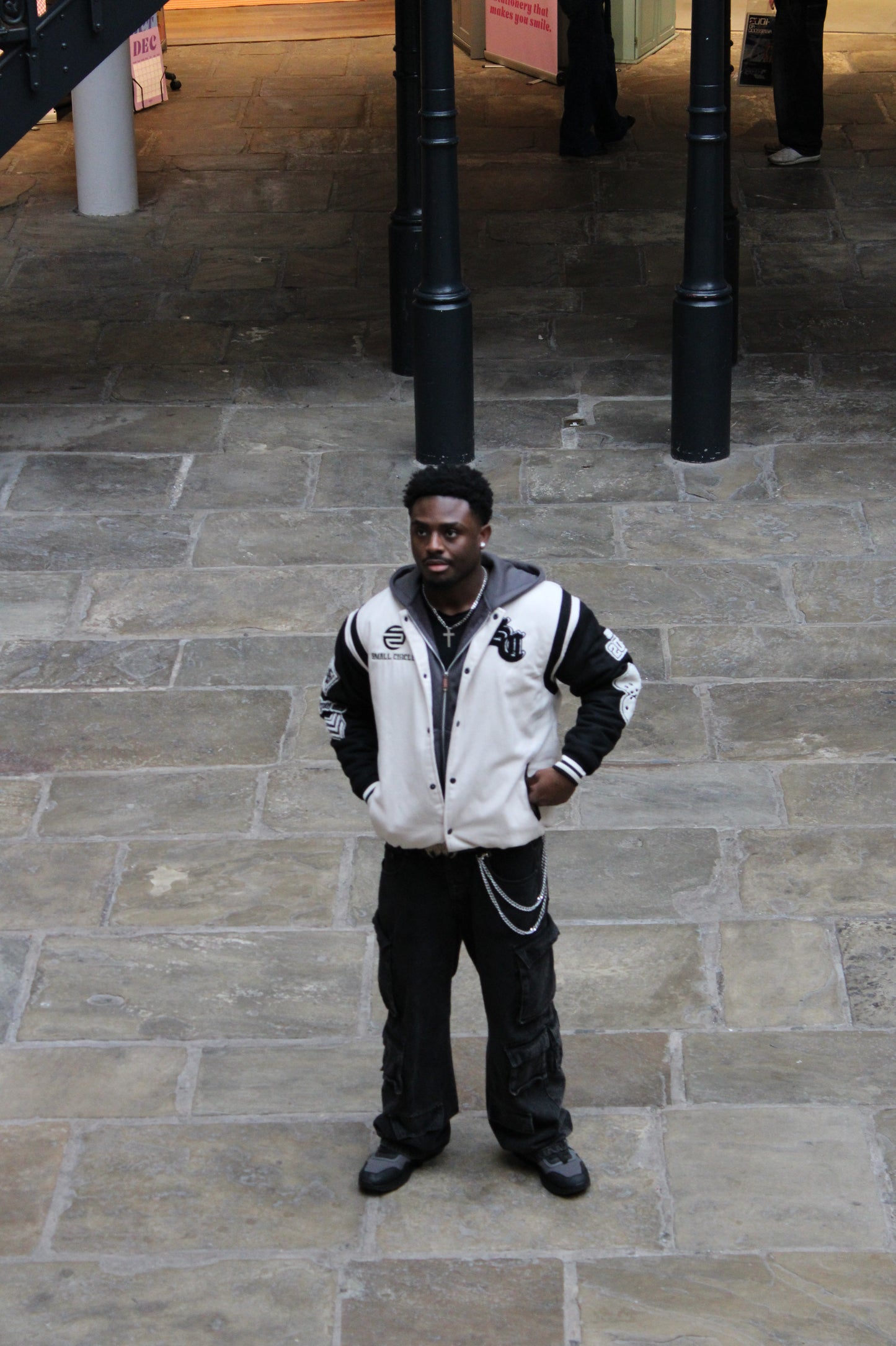 SC Black-Cream Varsity Jacket